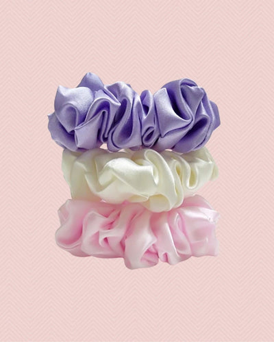 Scrunchies en satin (Lot de 3)