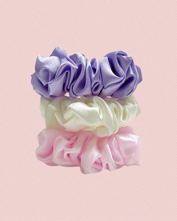 Scrunchies en satin (Lot de 3)